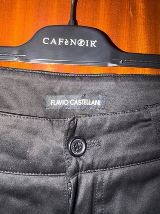 Pantaloni Flavio Castellani Cotone Nero