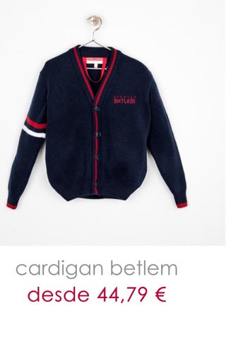 Chaqueta Punto Escoles Betlem Azul Marino