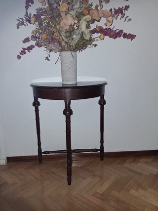 Consola in legno e vetro
