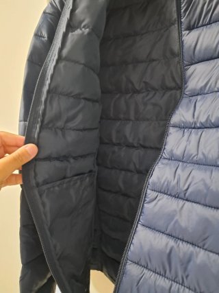 Plumas mujer azul