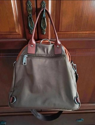 Bolso BINNAIRI Naranja y Marrón