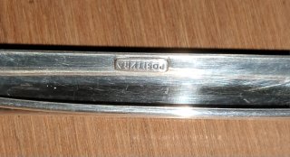 Aguja de corbata plata ley maciza y lapislázuli