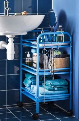 Carrito o Camarera Draggan IKEA azul