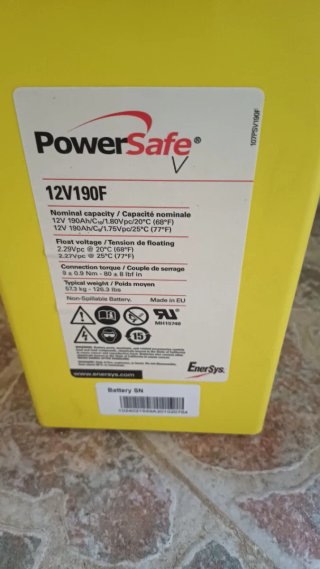 Batería PowerSafe 12V190F FV