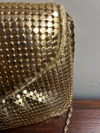 Bolso Malla Dorado Vintage
