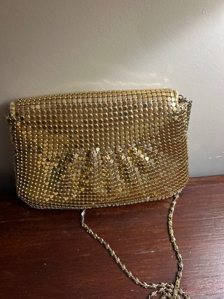 Bolso Malla Dorado Vintage