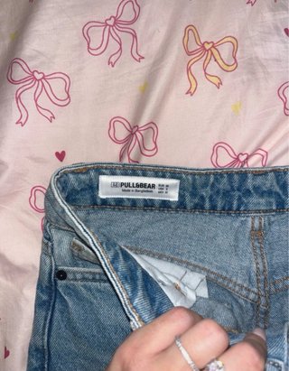 Pantalón wide leg azul claro