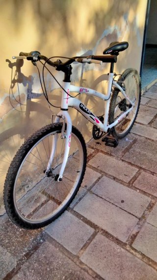 Bicicleta de montaña INDUR blanca