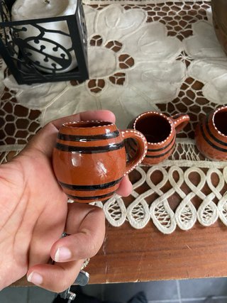 Conjunto 4 Canecas Decorativas Barro