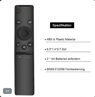 Mando Samsung Smart TV BN59-01259B/D