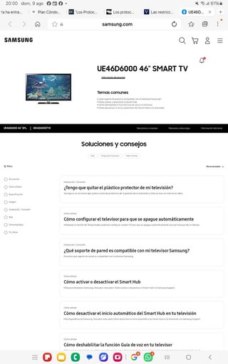 Televisor Samsung 46 Smart TV