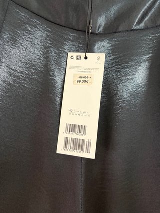Pantalón Palazzo Adolfo Domínguez Azul Marino