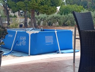 Piscina portátil Intex azul