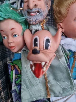Lote marionetas vintage años 70