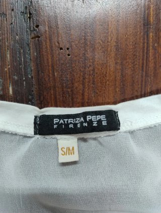 T-shirt Patrizia Pepe bianca con stampa