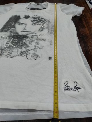 T-shirt Patrizia Pepe bianca con stampa