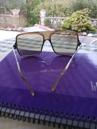 Gafas vintage hombre marrones y plateadas
