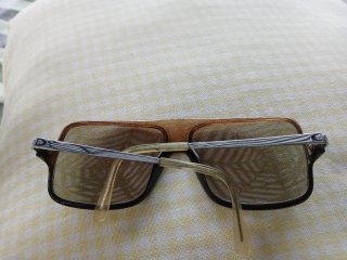Gafas vintage hombre marrones y plateadas
