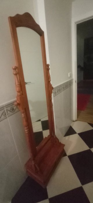 Espejo de pie madera vintage