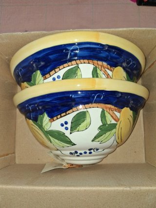 2 Bellissimi Vasi da Parete in Ceramica