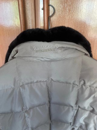 Chaqueton Burberry Mujer Beige con Cuello Peluche