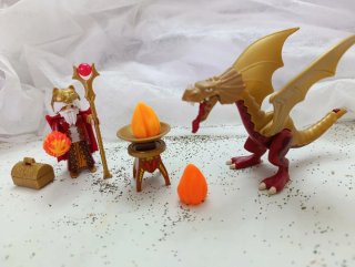 Playmobil Dragón y Mago con Tesoro