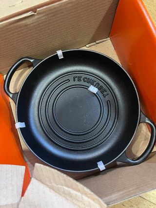 Le Creuset Cocotte / Forno Pão Ferro Fundido Preto