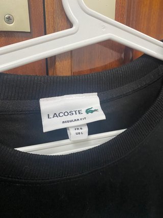 Sudadera Lacoste Negra Talla S