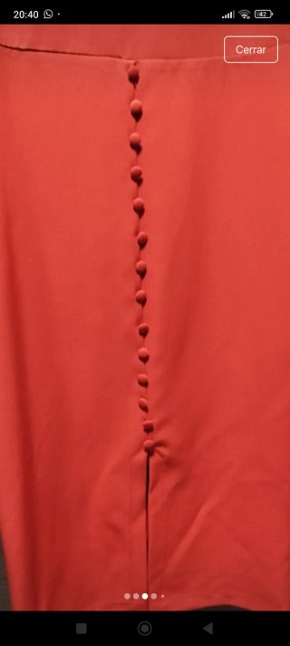 Vestido midi rojo para eventos