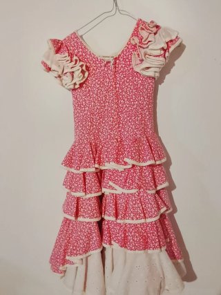 Vestido flamenco niña rosa