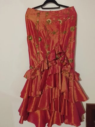 Vestido flamenco niña rosa