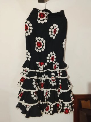 Vestido flamenco niña rosa