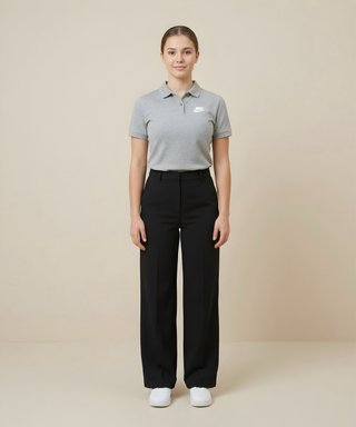 Polo Grigio Chiaro Nike Taglia XL Ragazza Regular