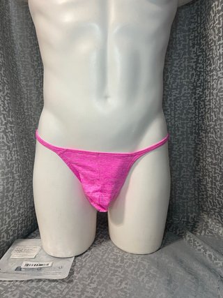 Calzoncillo Tanga Rosa Talla M.