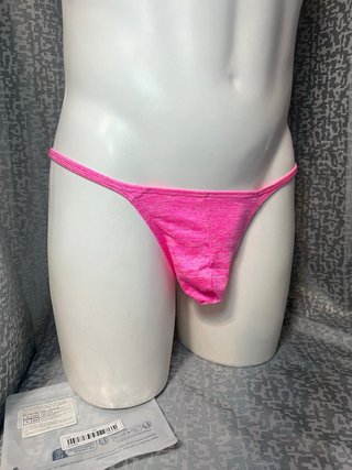 Calzoncillo Tanga Rosa Talla M.