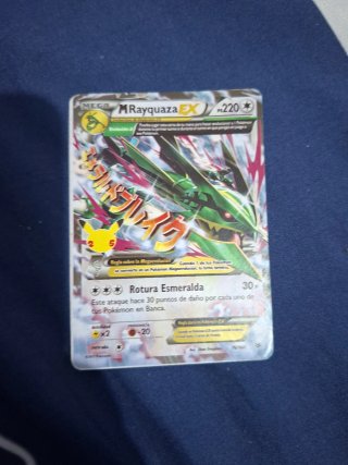 Carta Pokémon M Rayquaza EX Celebración