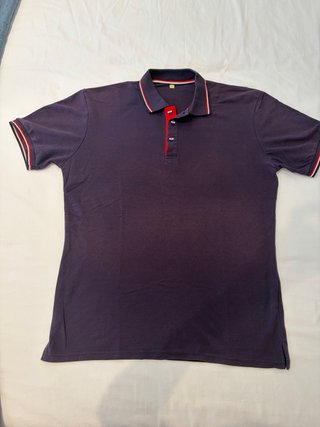 Polo manga corta azul y rojo Talla XXL