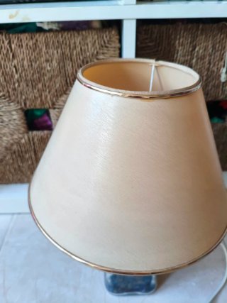 Lámpara vintage botella cristal