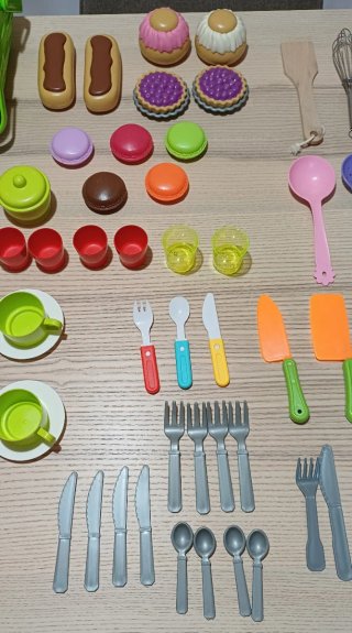 Juego de Cocina Utensilios y Comida