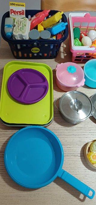 Juego de Cocina Utensilios y Comida
