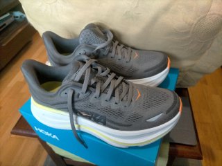 Hoka One One Bondi 9 Gris Naranja