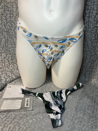 2 Calzoncillo Tanga Estampado talla M