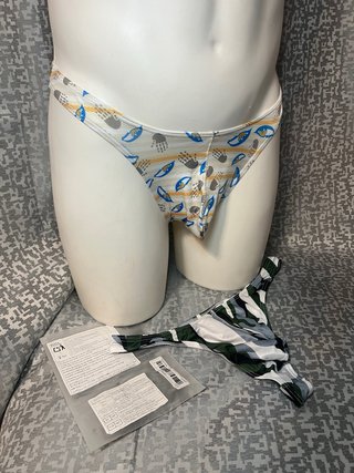 2 Calzoncillo Tanga Estampado talla M