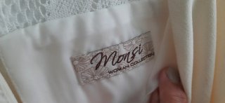 Vestido beige con encaje