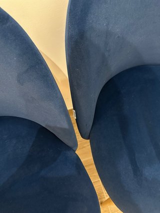 4 Sillas Comedor Sklum Terciopelo Azul
