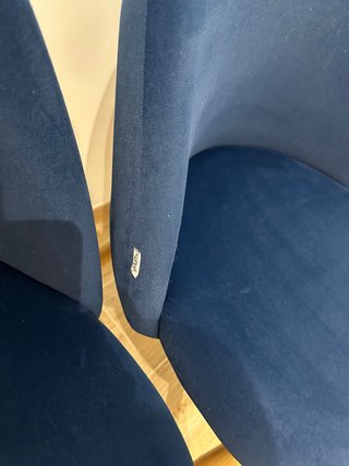 4 Sillas Comedor Sklum Terciopelo Azul