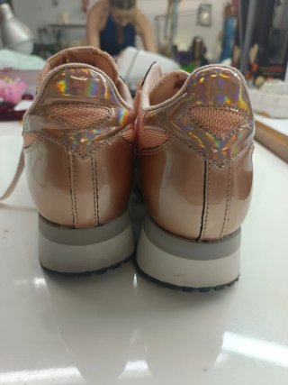 Zapatillas Munich Plataforma Mujer Rosa Pastel