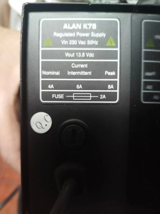 Fuente Alimentación Alan K75 13.8V