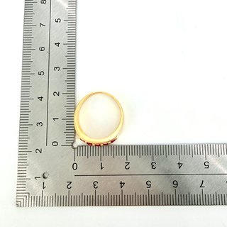 Anillo de oro 18k Rubie Diamante, 4.84 g, T-14.