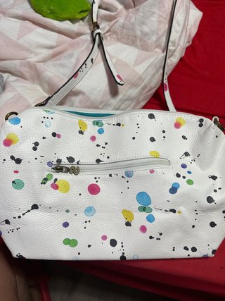 Bolso Desigual Blanco con Estampado Multicolor